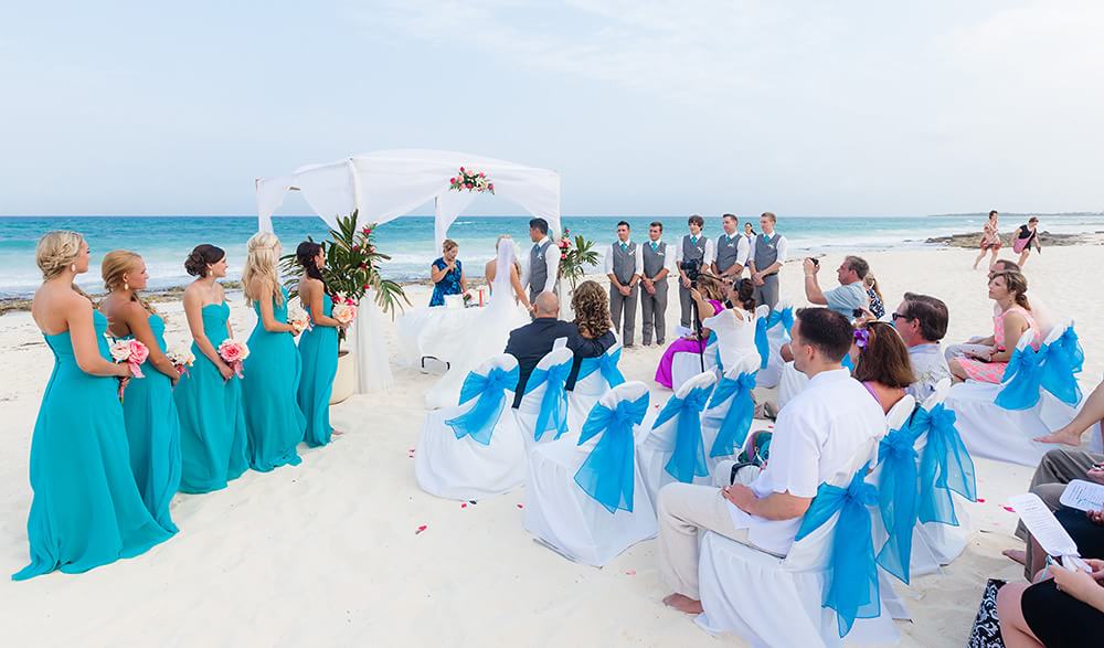 Mexico Beach Wedding Photo