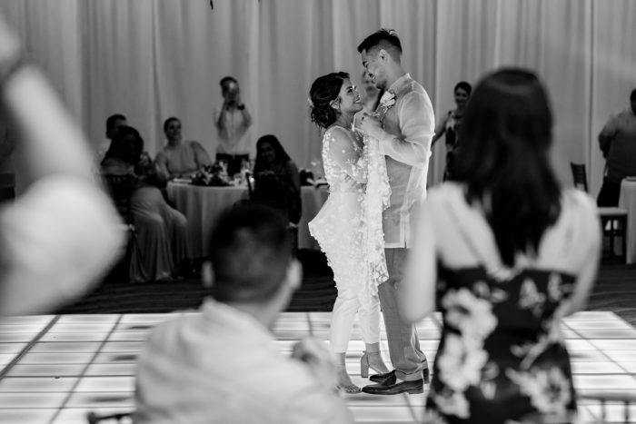 Bride and Grooms first dance in the Riviera Maya