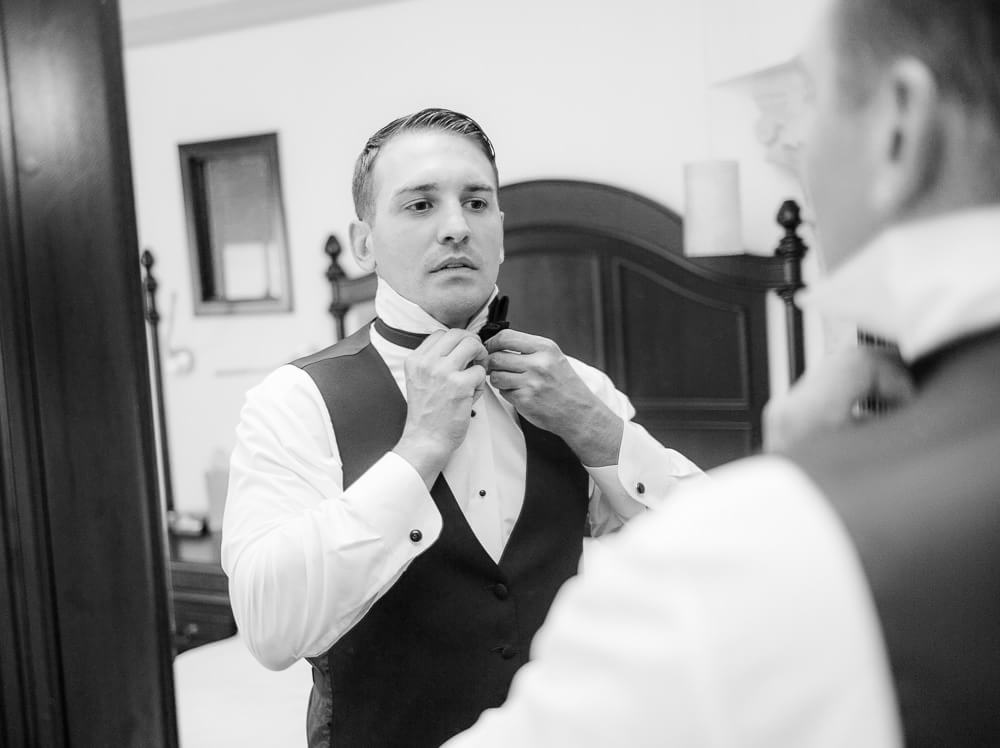 groom getting ready for his Hyatt Zilara Cancun Wedding
