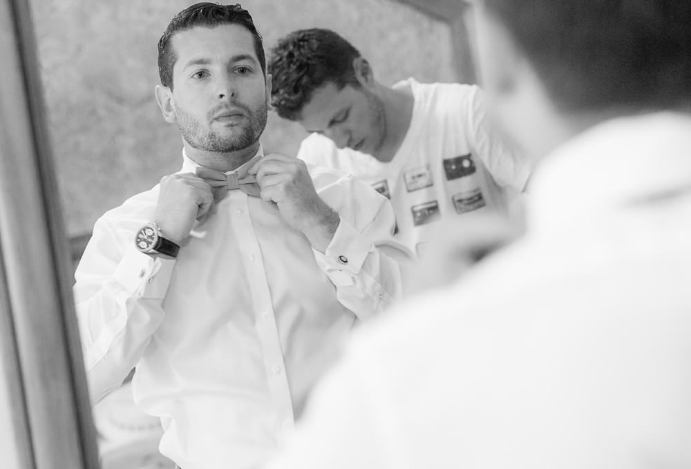 Groom getting ready at Iberostar Riviera Maya Wedding
