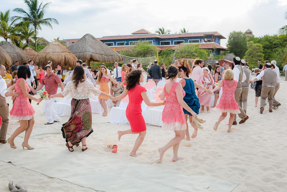 Jewish celebration at Riviera Maya wedding