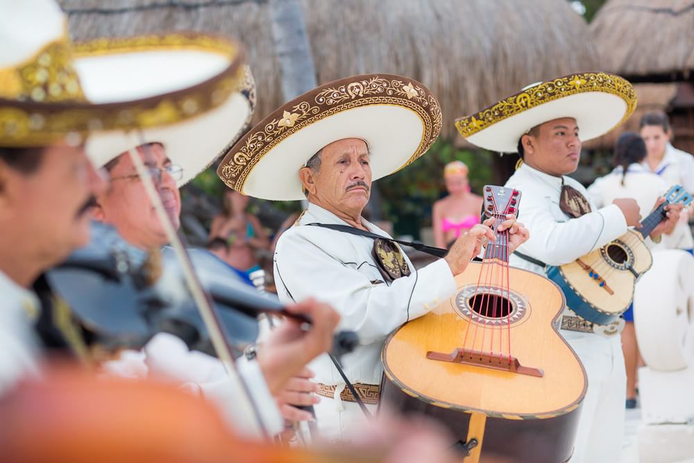 Mariachi band at Iberostar wedding