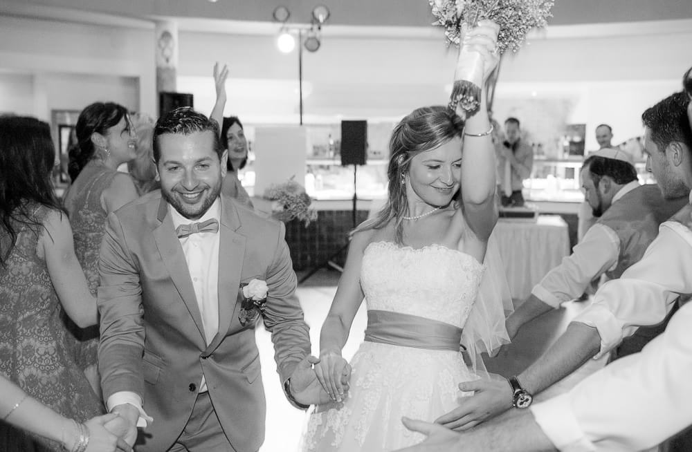 Couple coming into reception at Riviera Maya wedding