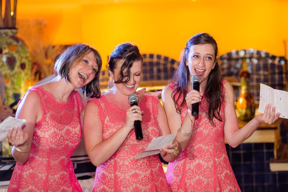 Bridesmaids speech at Riviera Maya wedding Iberostar