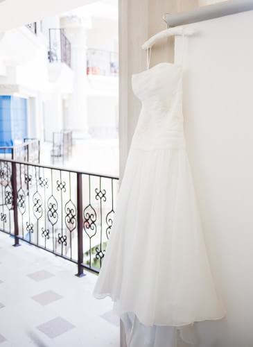 Gorgeous wedding dress detail at Royal Playa del Carmen Wedding