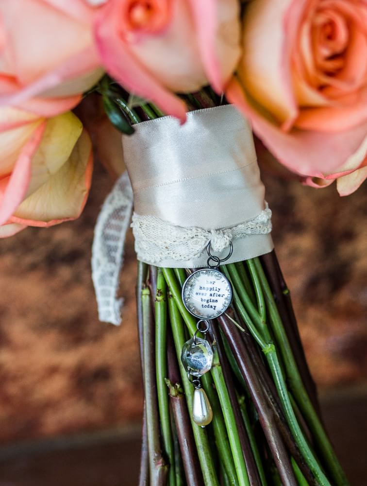 detail of wedding flowers