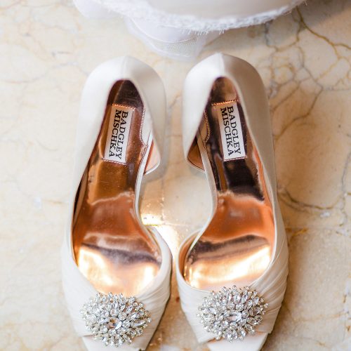 Brides shoes before her wedding at Iberostar Grand Hotel Paraiso