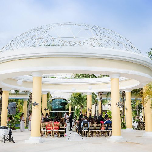 Wedding ceremony at Iberostar Grand Hotel Paraiso, Mexico