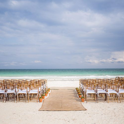Wedding ceremony location in Tulum