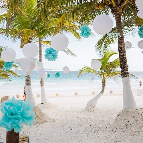Wedding decor at Hacienda Paraiso