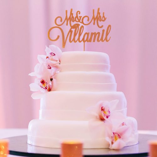 Cake detail photography at Hard Rock Cancun destination wedding