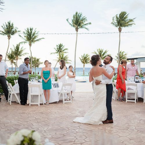 First dance at Azul Fives Hotel, Riviera Maya wedding