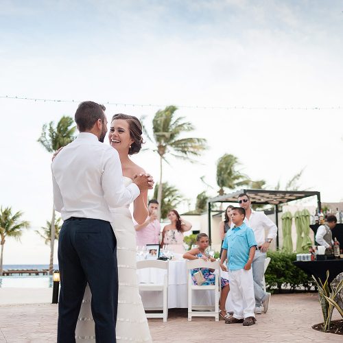 First dance at Azul Fives Hotel, Riviera Maya wedding