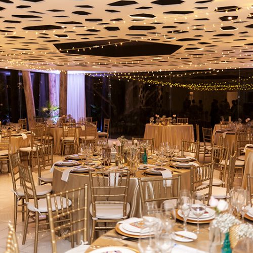 Reception set up at Azul Fives Hotel