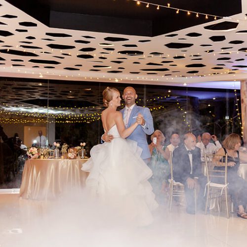 Bride and grooms first dance at Azul Fives Hotel wedding