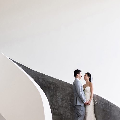 Bride and groom portrait at Finest Playa Mujeres Resort, Cancun