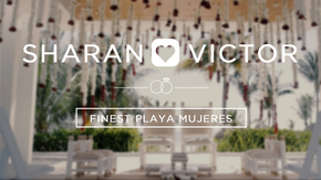 Wedding ceremony location at Finest Playa Mujeres wedding