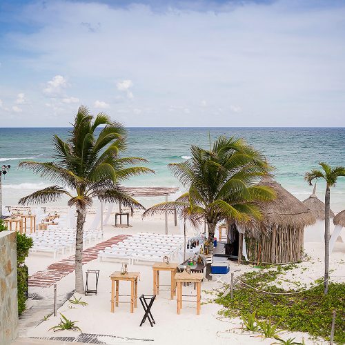 Wedding ceremony location at Al Cielo, Riviera Maya
