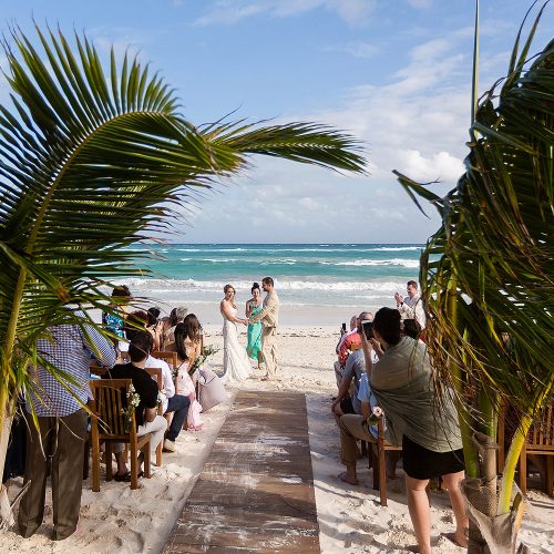 Beautiful Tulum Wedding at Akiin Beach Club, Mexico