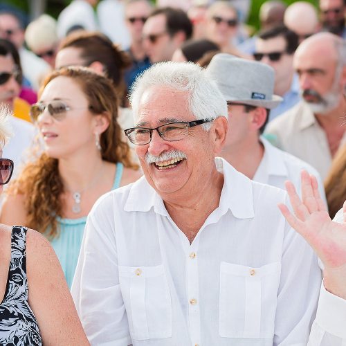 Happy father at Riviera Maya weddig