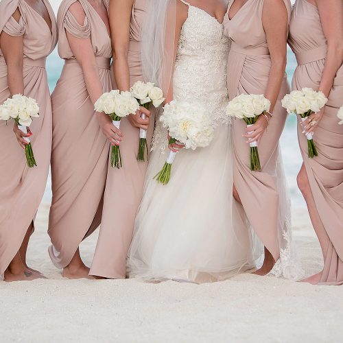 Bridal bouquets from Secrets on the vine Cancun resort