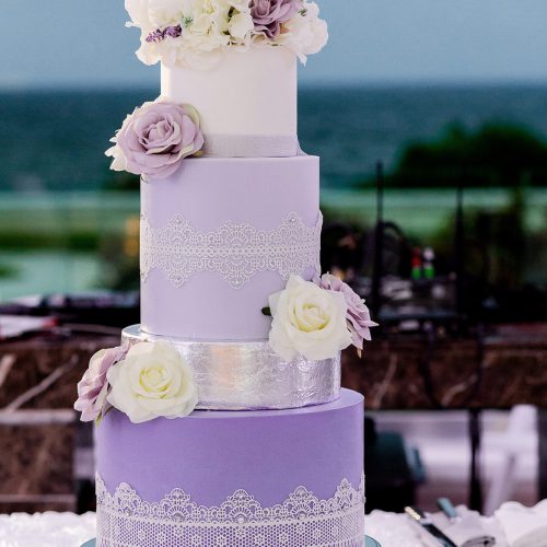 Wedding cake at Moon Palace Cancun
