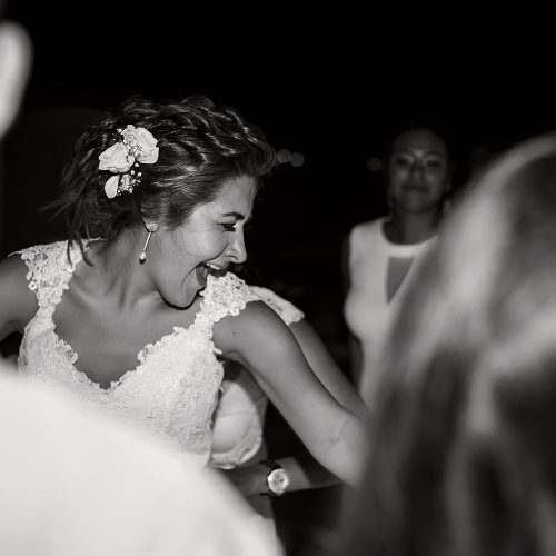 Bride dancing on dance floor