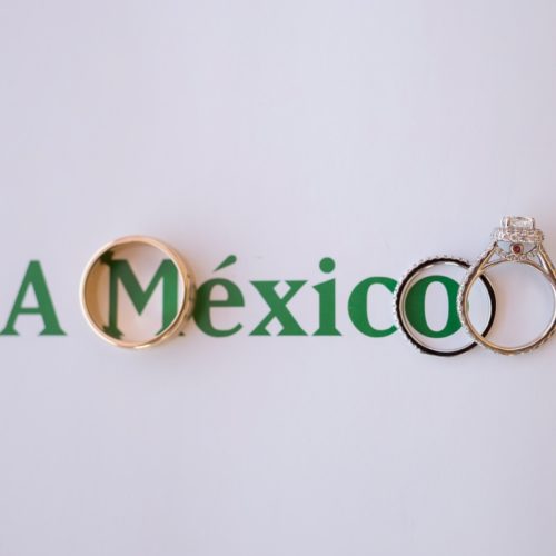 Close up of rings on Mexico