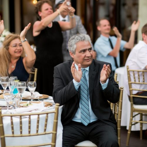 Guests clapping